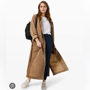 SOLD OUT Lululemon always effortless golden trench coat with belt